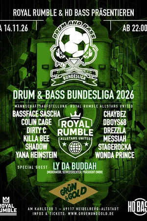 Event-Bild: ROYAL RUMBLE & HD BASS präsentieren: DRUM & BASS BUNDESLIGA
