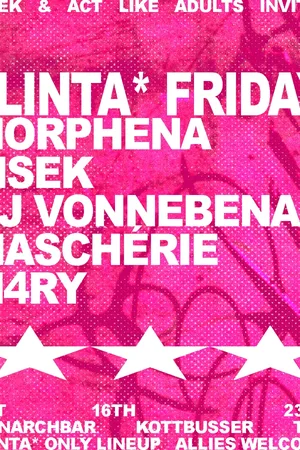 Event-Bild: FLINTA* FRIDAY with Morphena, Lisek, DJ vonnebenan
