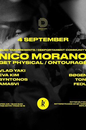 Event-Bild: Deeportament Community w/ Nico Morano (Open Air & Indoor)