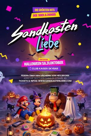 Event-Bild: SANDKASTENLIEBE – Heilbronn’s 90er & 2000er Party / Club Kaiser Skybar Halloween