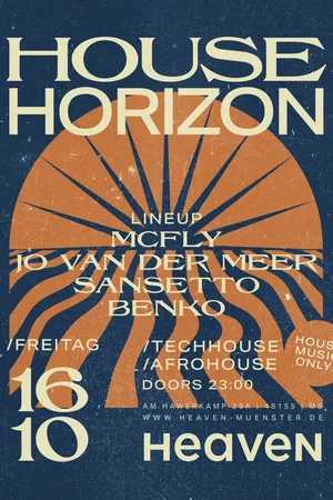Event image: House Horizon w/ McFly, Jo van der Meer & More
