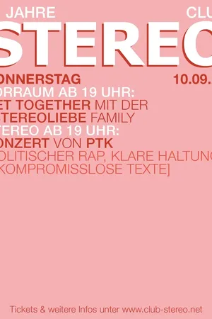 Event-Bild: 21 Jahre Club Stereo – Donnerstag