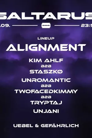 Event-Bild: SALTARUS W/ ALIGNMENT & KIM AHLF