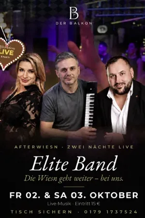 Event: ELITE BAND · AFTERWIESN LIVE Event-Bild: ELITE BAND · AFTERWIESN LIVE