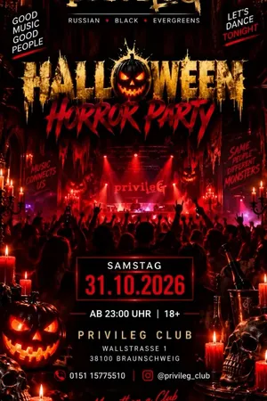 Event: 🎃🔥 HALLOWEEN HORROR PARTY IM PRIVILEG 🔥🎃 Event-Bild: 🎃🔥 HALLOWEEN HORROR PARTY IM PRIVILEG 🔥🎃
