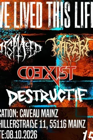 Event image: WE LIVED THIS LIFE – Metal-Abend im Caveau Mainz