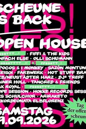 Event: Scheune is back - Saturday Event-Bild: Scheune is back - Saturday