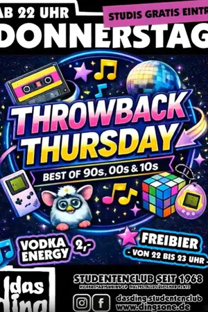 Event: THROWBACK THURSDAY Event-Bild: THROWBACK THURSDAY