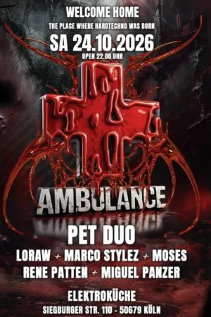 Event: AMBULANCE CLUB - CODE: RED Event-Bild: AMBULANCE CLUB - CODE: RED