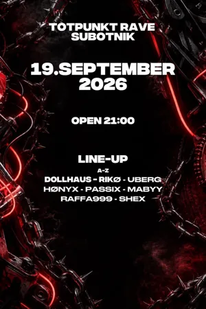 Event-Bild: TOTPUNKT RAVE x SUBOTNIK