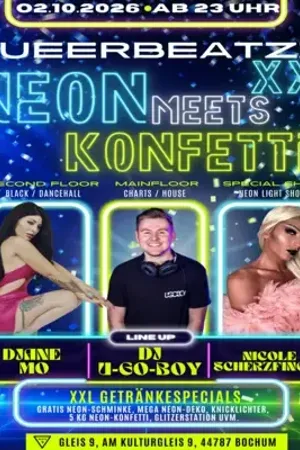 Event-Bild: Queerbeatzz XXL - Neon meets Konfetti