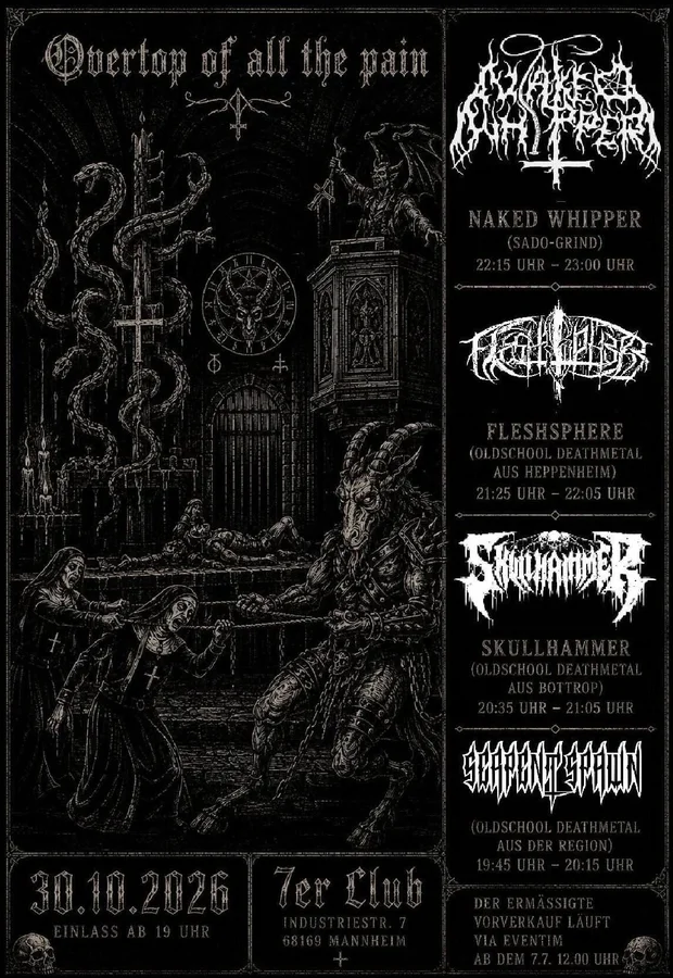 Flyer: DEATH METAL · BLACK METAL · GRINDCORE FEAST