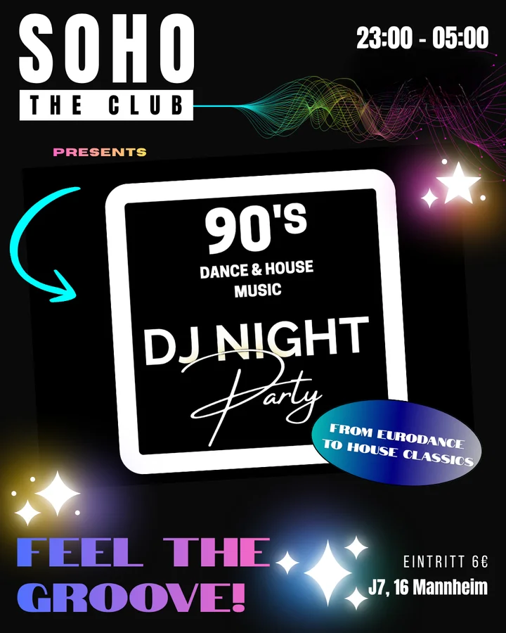 Flyer: 90´s DJ Night Party Flyer: 90´s DJ Night Party