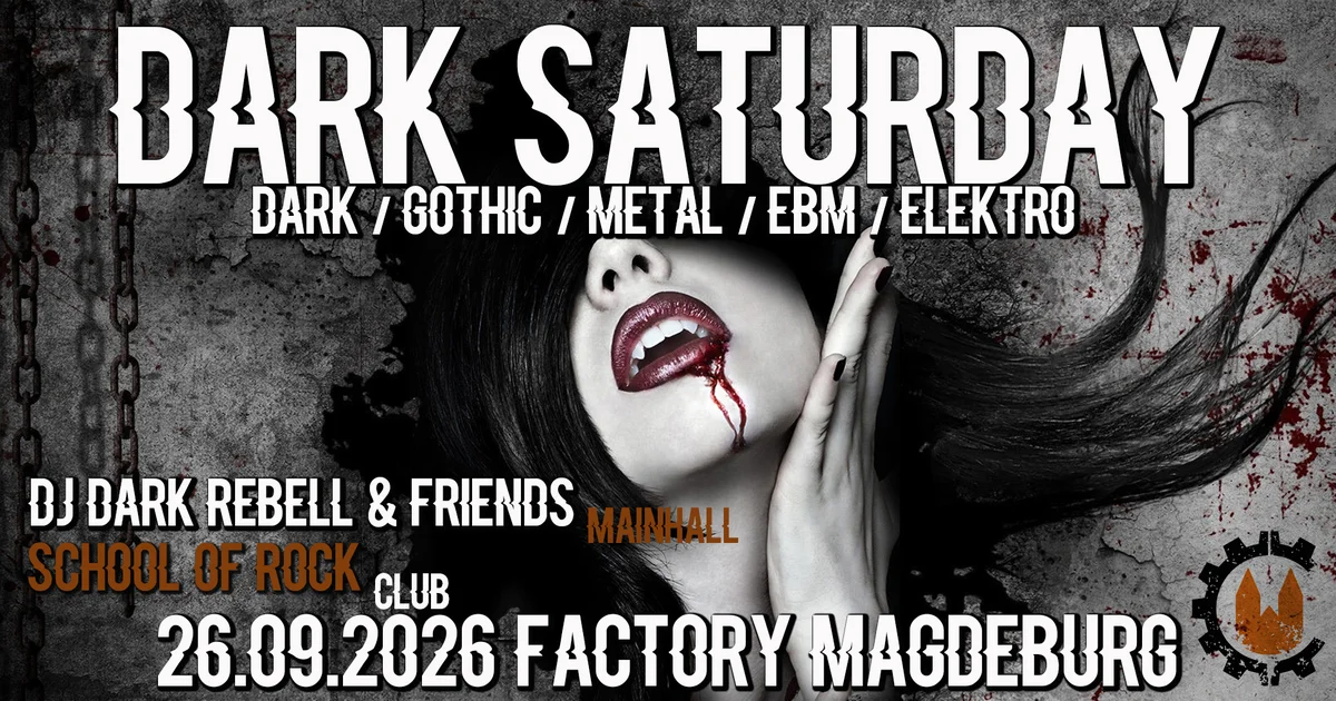 Flyer: Birthday Bash – 29 Jahre Factory, 29 Dark Saturday