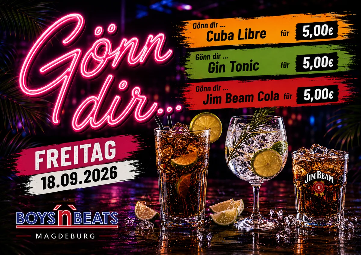 Flyer: Gönn dir… Freitag!