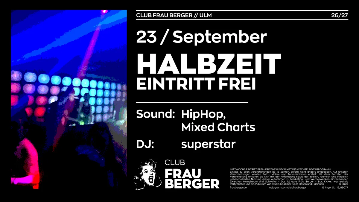 Flyer: Halbzeit Flyer: Halbzeit