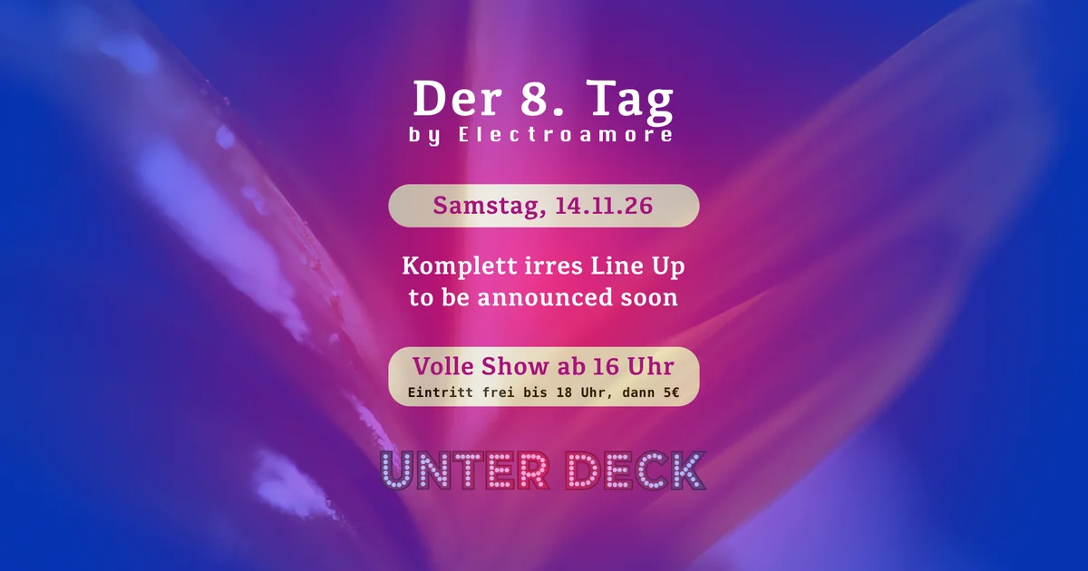 Flyer: Der 8. Tag by Electroamore