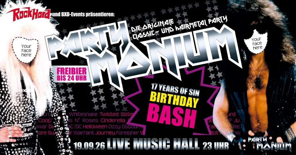 Flyer: PARTYMONIUM Flyer: PARTYMONIUM