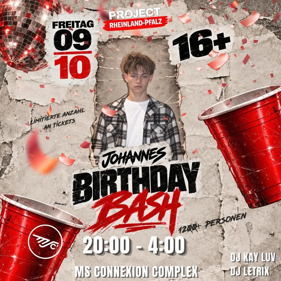 Flyer: PROJECT RLP • Johannes Birthday Bash Flyer: PROJECT RLP • Johannes Birthday Bash