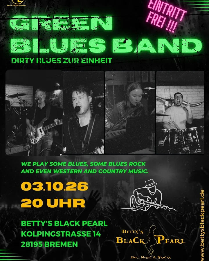 Flyer: GREEN BLUES BAND - Dirty Blues