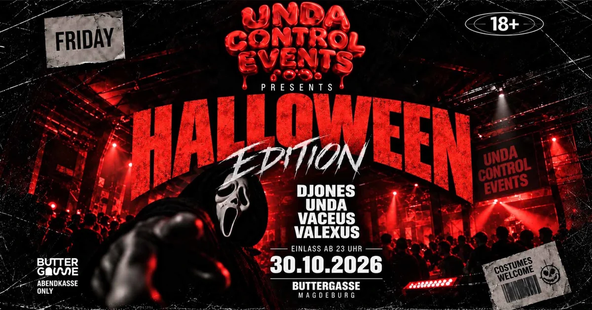 Flyer: Unda Control Events - Halloween Edition Flyer: Unda Control Events - Halloween Edition