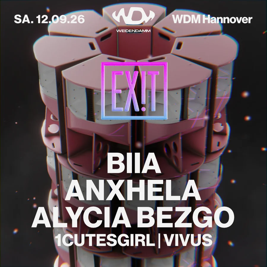 Flyer: EXIT with BIIA x ANXHELA x Alycia Bezgo