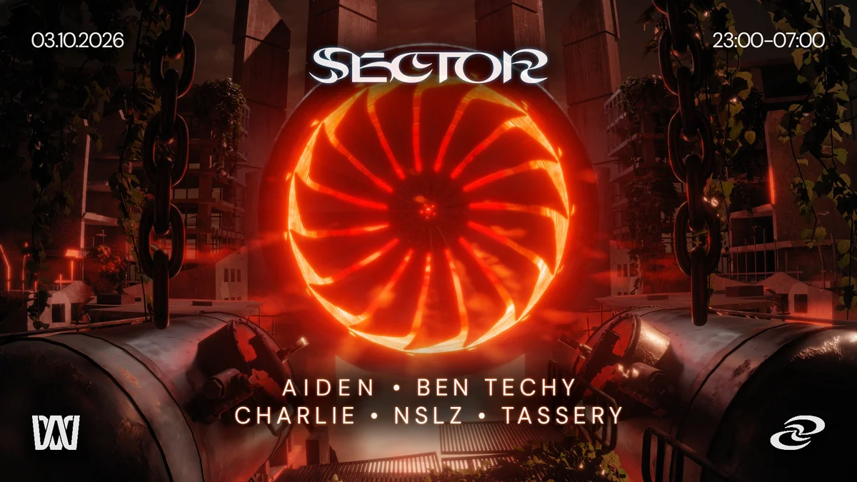 Flyer: SECTOR SCHRANZ EDITION with AIDEN, Ben Techy, CHARLIE, NSLZ & TASSERY