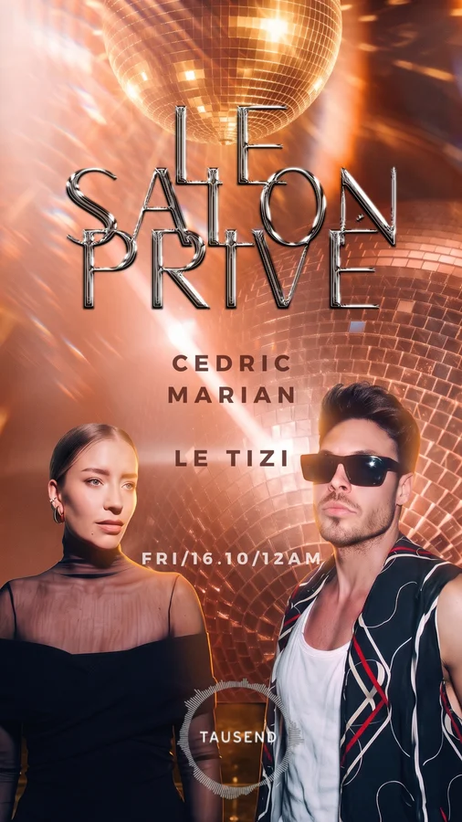 Flyer: Le Salon Privé: Cedric Marian - Le TIZI Flyer: Le Salon Privé: Cedric Marian - Le TIZI