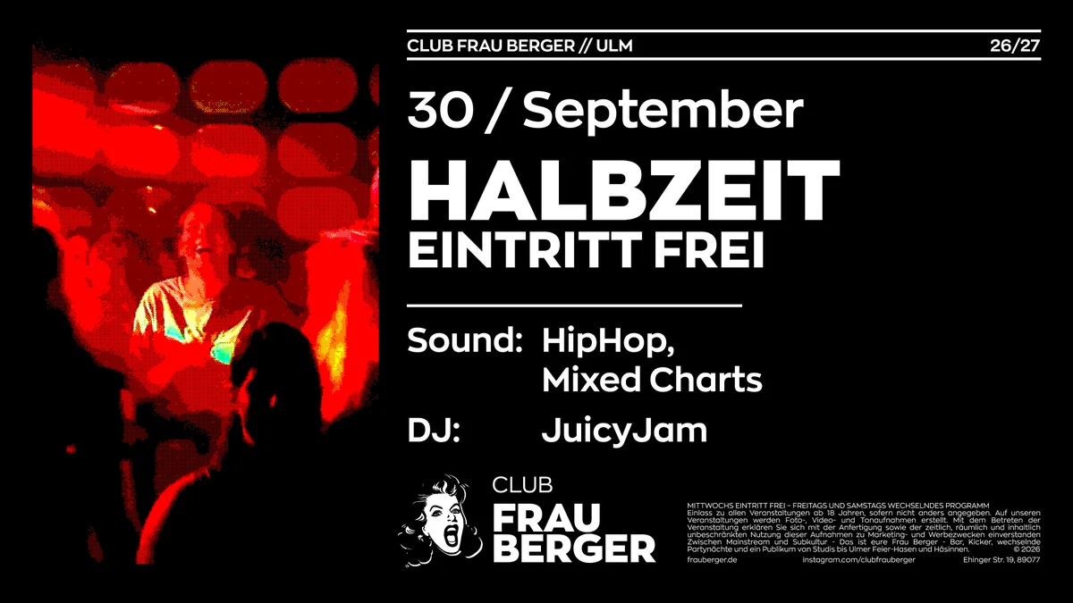 Flyer: Halbzeit Flyer: Halbzeit