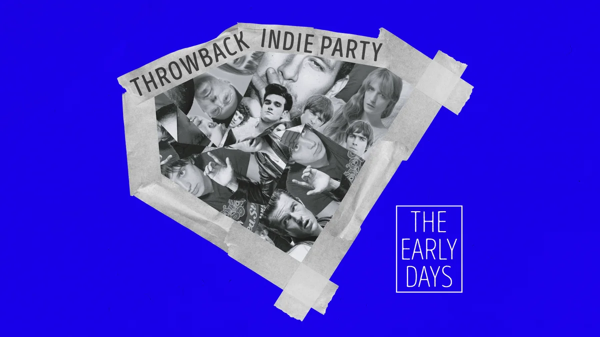 Flyer: The Early Days • Throwback Indie Party • Café Glocksee • Hannover