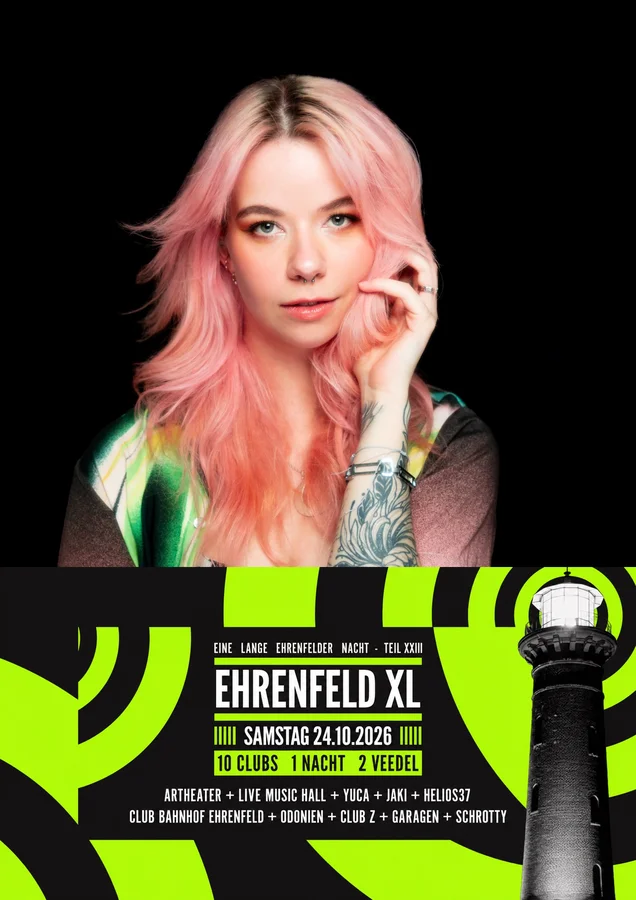 Flyer: Club Zimmermanns with YUE (Liquicity, NL) // Ehrenfeld XL – 10 Clubs, 1 Night, 2 Districts