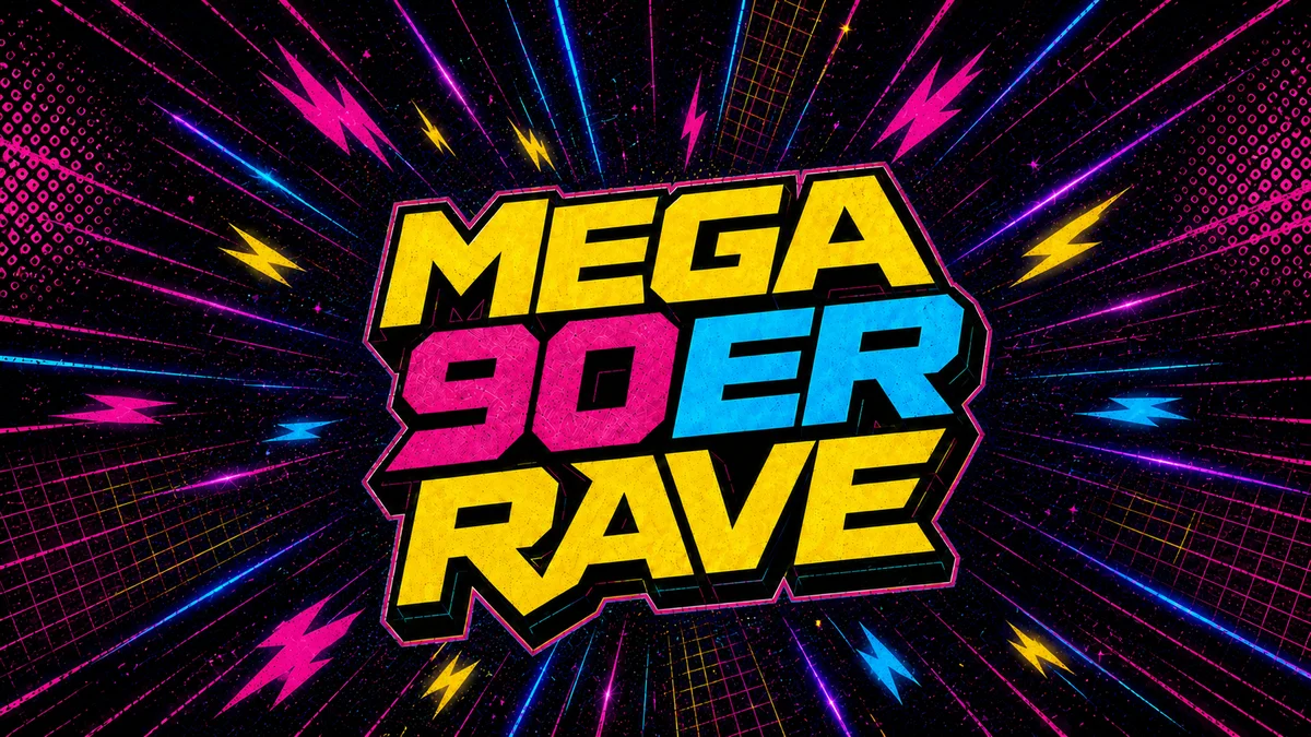 Flyer: Mega 90er Rave - DJ QUICKSILVER Flyer: Mega 90er Rave - DJ QUICKSILVER