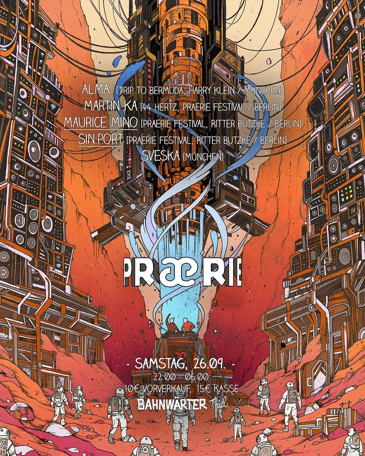 Flyer: Praerie Festival im Bahnwärter Thiel Flyer: Praerie Festival im Bahnwärter Thiel