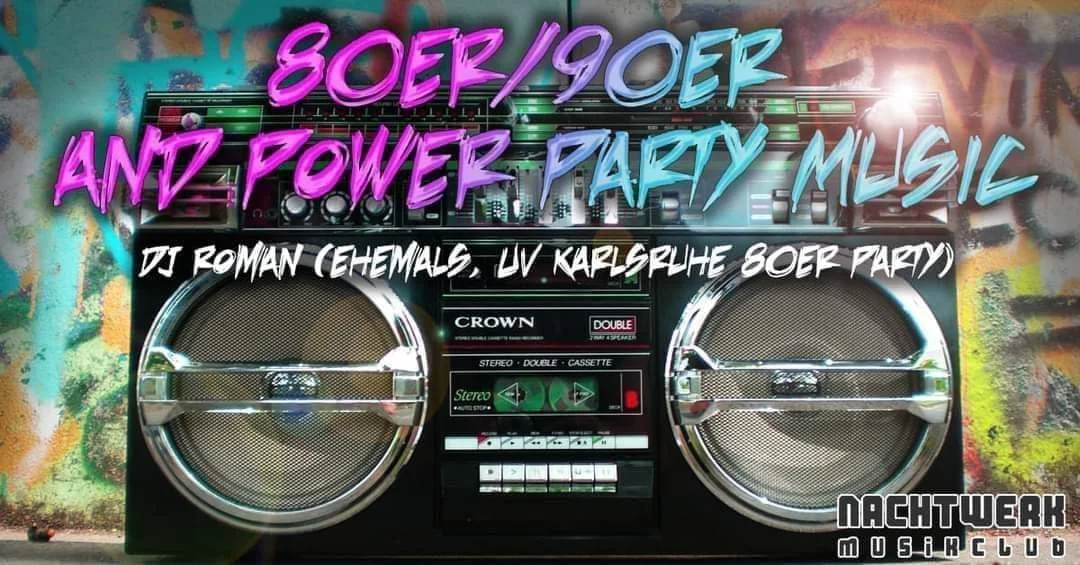 Flyer: 80er / 90er & Party Power Flyer: 80er / 90er & Party Power