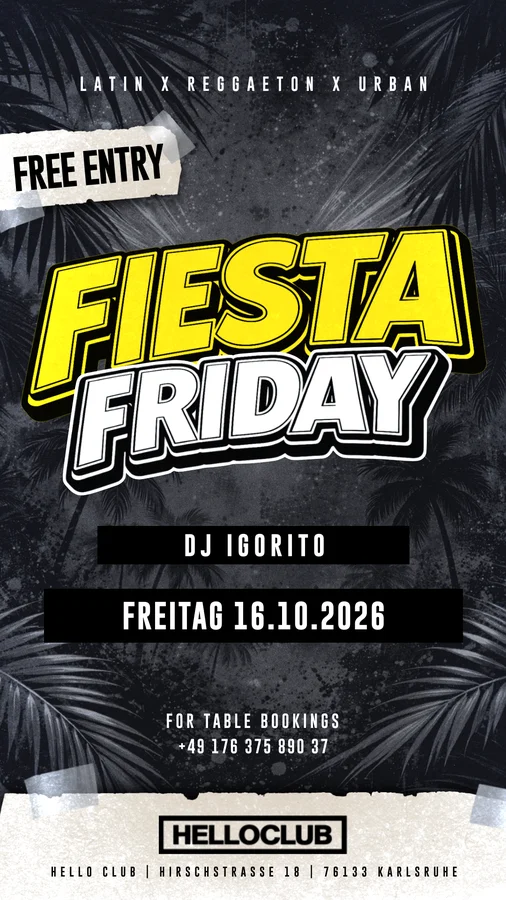 Flyer: Fiesta Friday Flyer: Fiesta Friday