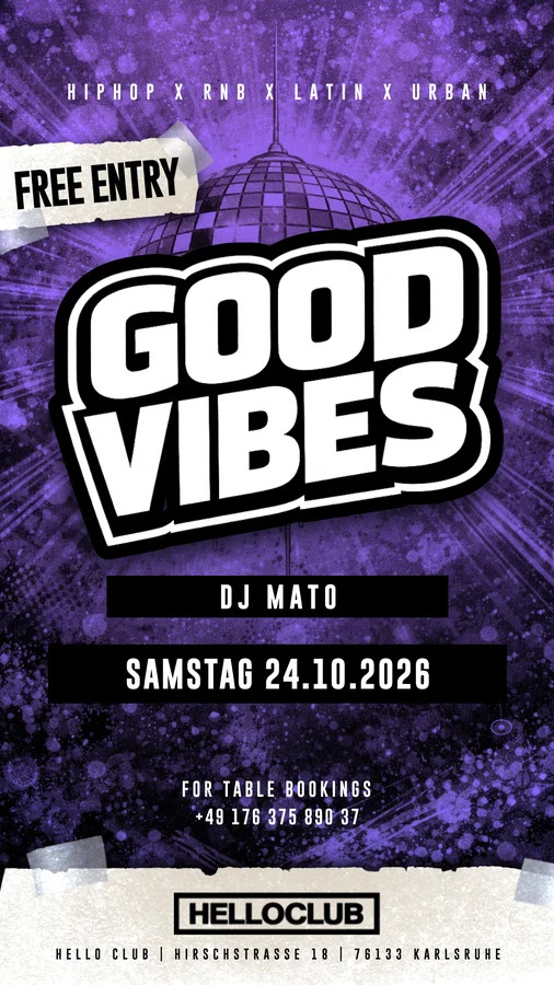 Flyer: Good Vibes Flyer: Good Vibes