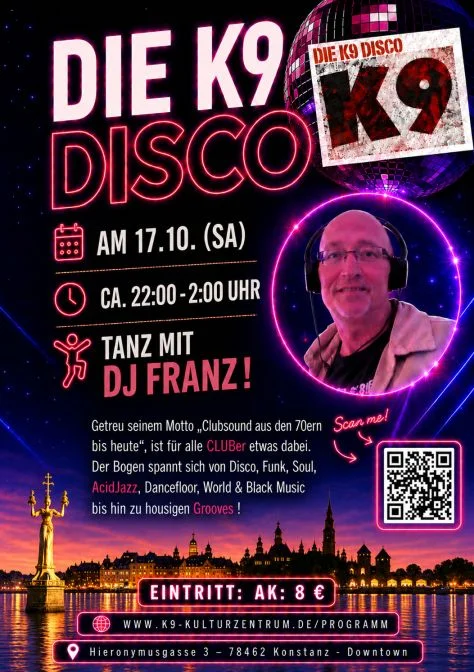Flyer: Die K9-Disco! Flyer: Die K9-Disco!