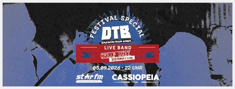 Flyer: DTB Maximum Rock Night Festival Special mit Cheap Suey Flyer: DTB Maximum Rock Night Festival Special mit Cheap Suey