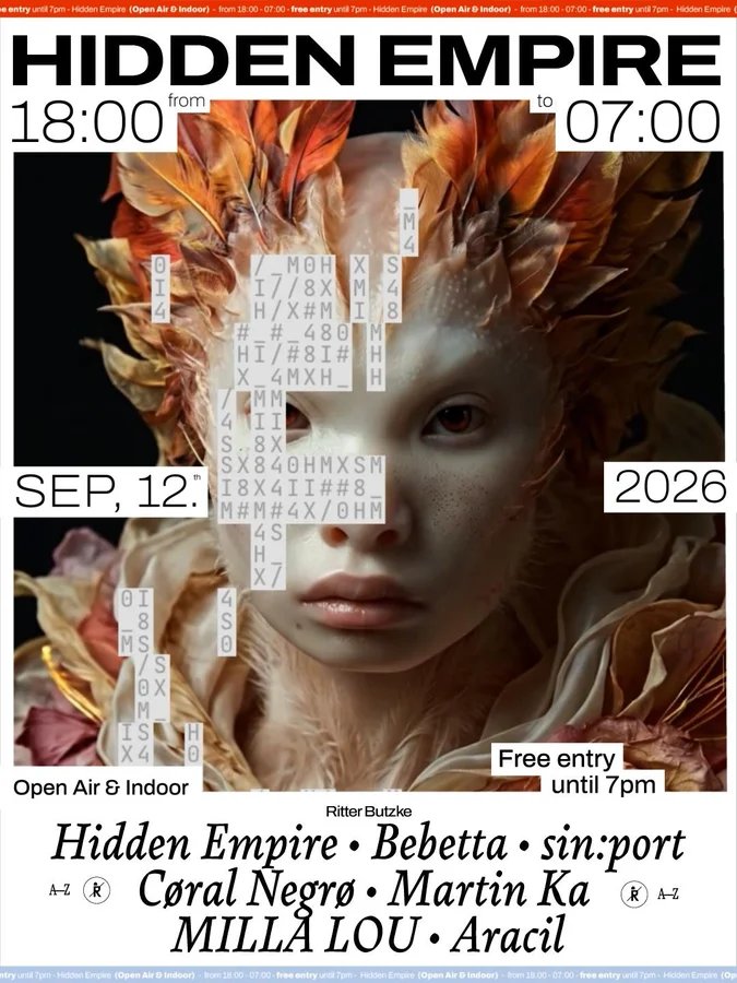 Flyer: Echos of Utopia (Open Air & Indoor) - free entry until 7pm
