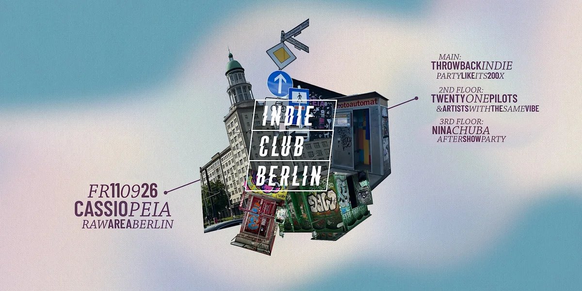 Flyer: INDIE CLUB BERLIN Flyer: INDIE CLUB BERLIN
