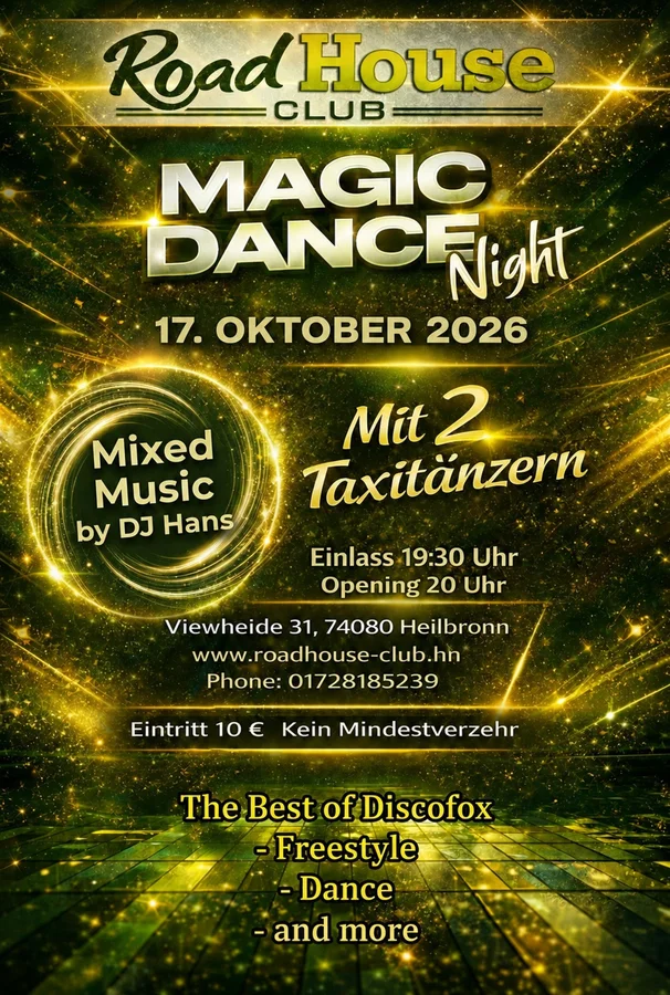 Flyer: MAGIC DANCE Night Flyer: MAGIC DANCE Night
