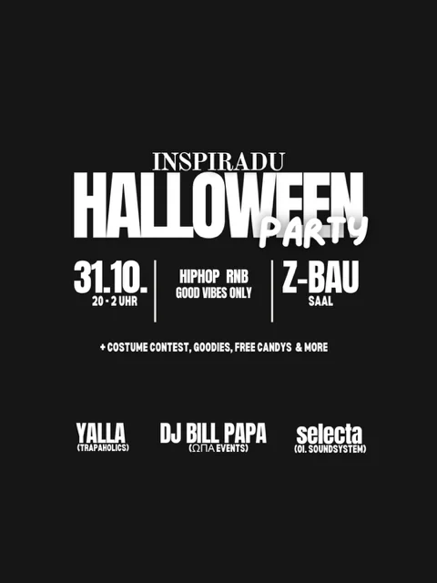 Flyer: INSPIRADU Halloween Party Vol.3 Flyer: INSPIRADU Halloween Party Vol.3