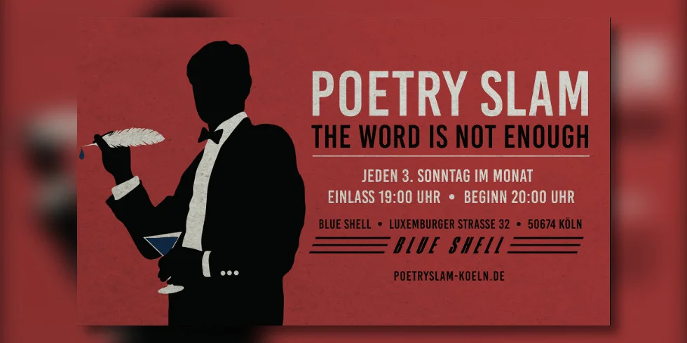 Flyer: THE WORD IS NOT ENOUGH - Poetry Slam