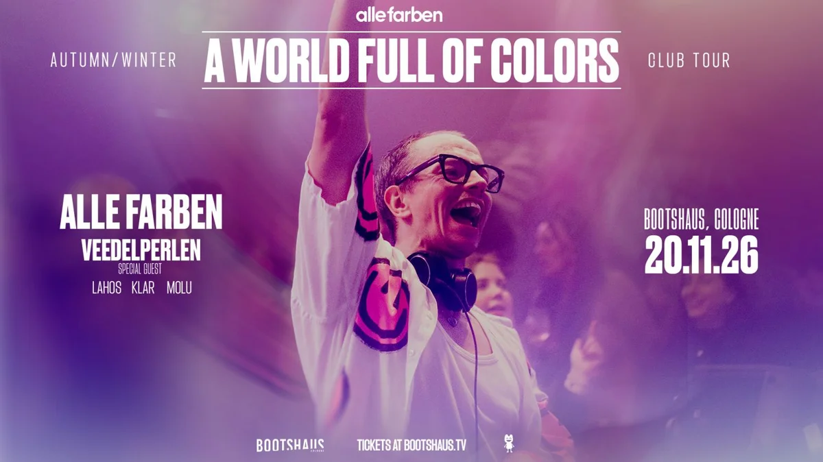 Flyer: Alle Farben - A World full of Colors Club Tour 2026
