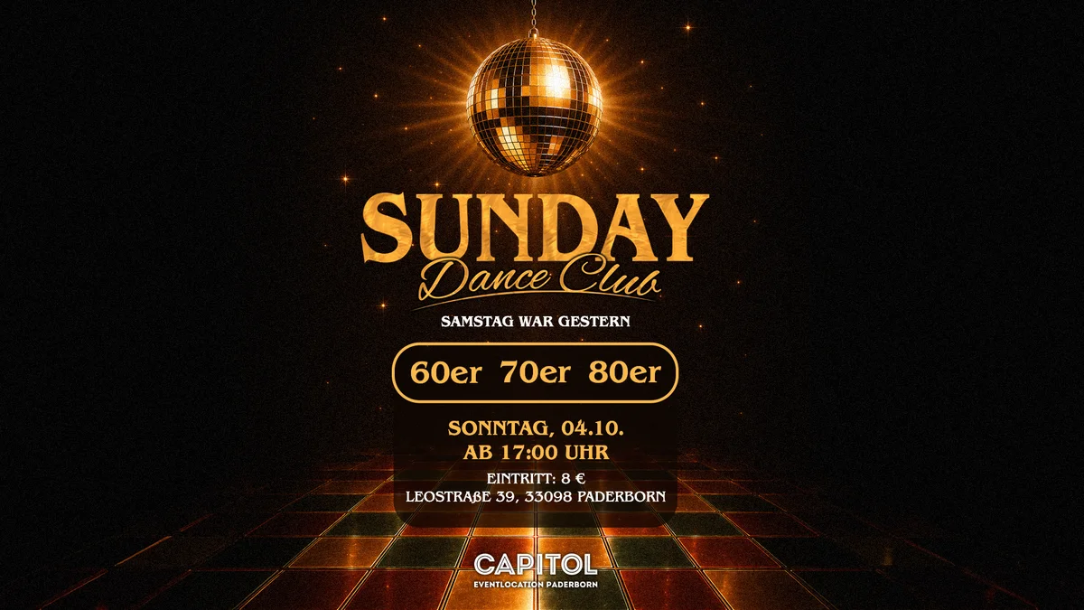 Flyer: SUNDAY DANCE CLUB Flyer: SUNDAY DANCE CLUB