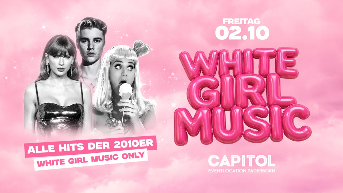 Flyer: WHITE GIRL MUSIC PARTY Flyer: WHITE GIRL MUSIC PARTY