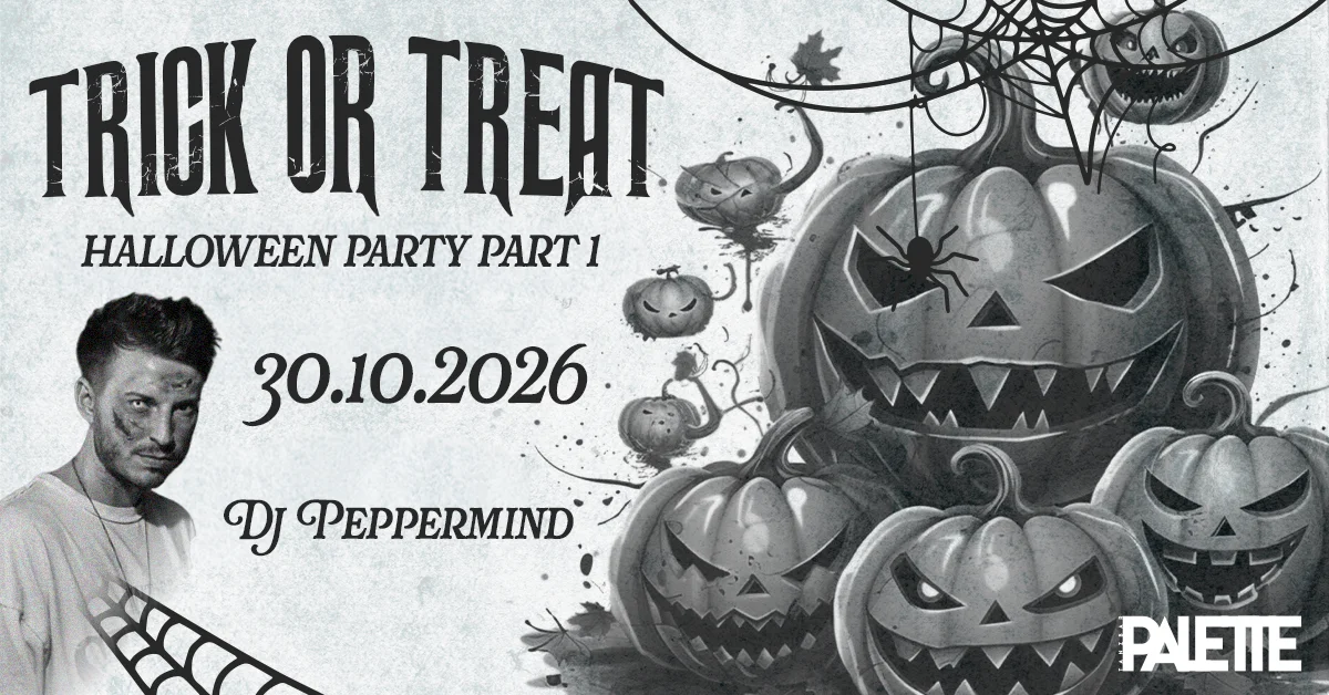 Flyer: TRICK OR TREAT - HALLOWEEN PARTY w/ DJ Peppermint