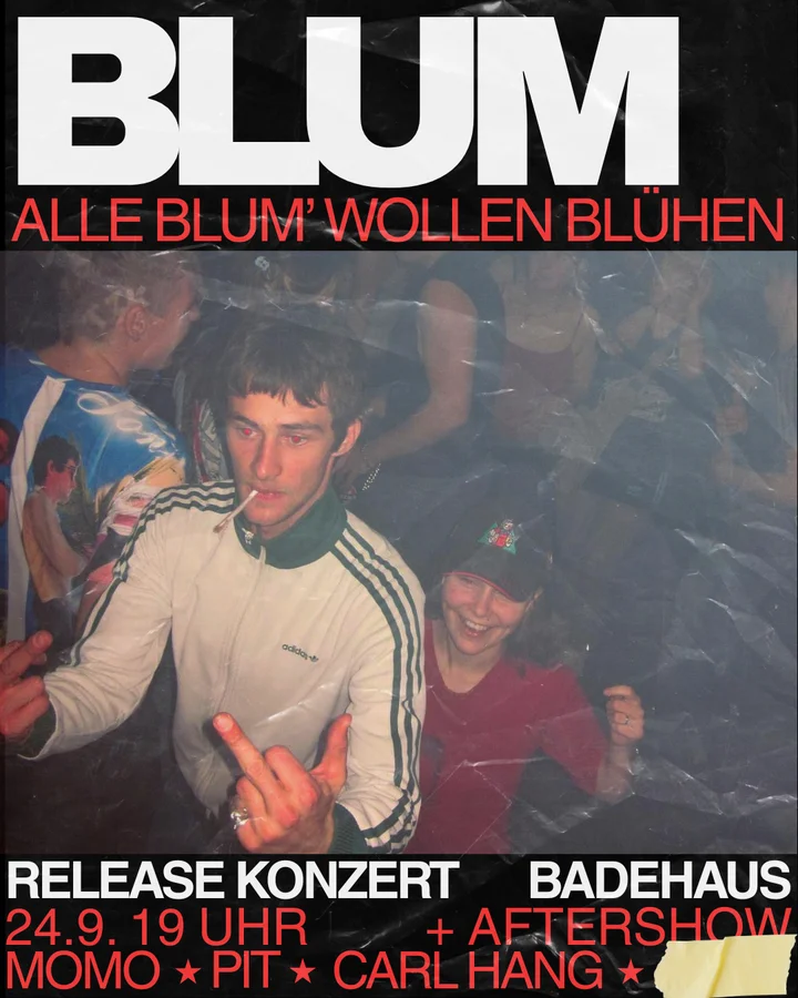Flyer: 'ALLE BLUM' WOLLEN BLÜHEN' RELEASE-KONZERT Flyer: 'ALLE BLUM' WOLLEN BLÜHEN' RELEASE-KONZERT