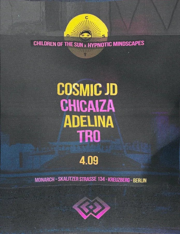 Flyer: Children Of The Sun X Hypnotic Mindscapes Flyer: Children Of The Sun X Hypnotic Mindscapes