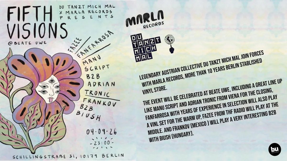 Flyer: Du Tanzt Mich Mal X Marla Records